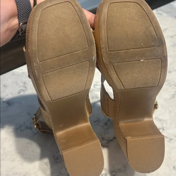 LC Lauren Conrad Beige Strappy Sandals Size 7 - Picture 7 of 7